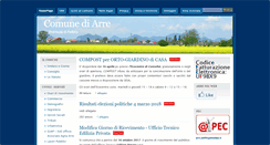 Desktop Screenshot of comune.arre.pd.it